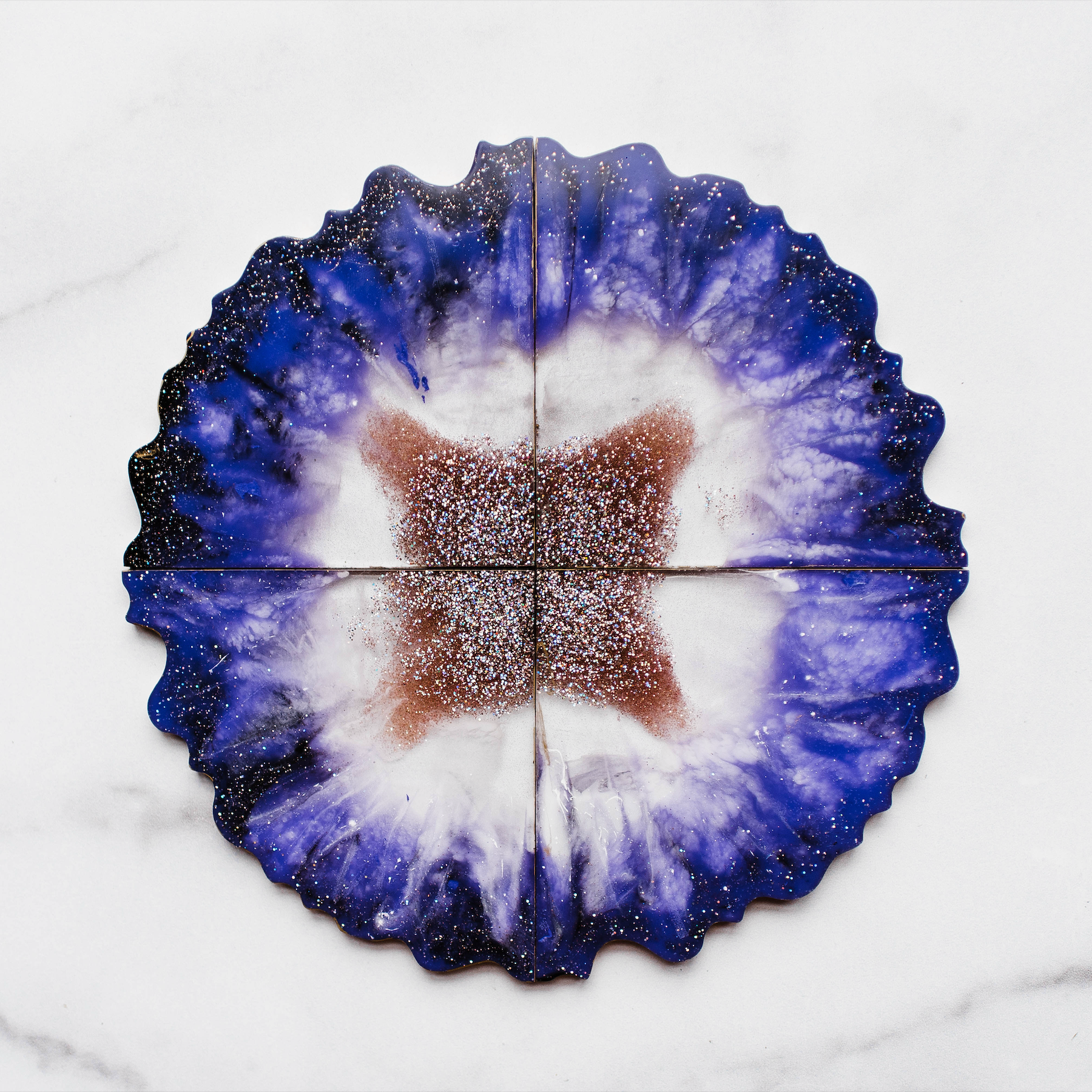 Make Agate Resin Coasters